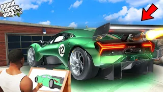 Franklin Using Magical Painting To Draw Fastest Car in Gta 5 !