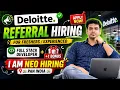 Deloitte Referral Hiring for Deloitte Off Campus Drive 2026 Iamneo Hiring