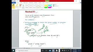 PYTHON TUTORIAL LECTURE - 22 NESTED IF EXPLANATION CODEING IN PYTHON EnhanceCodeLearning
