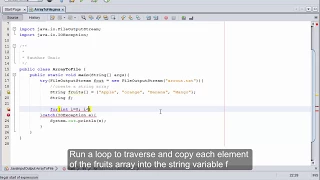 Learn Java IO Copy from a Typical String Array to a File in bytes