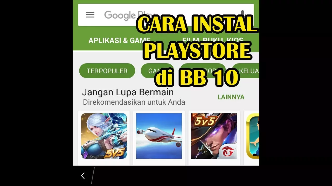 Google Play Store for BlackBerry Z10 Z30 Q10 Q5 Z3 Passport Classic Kalian Bisa mendownload datanya . 