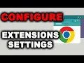 How to manage extensions in Google Chrome