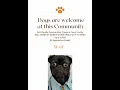 Dogs are Welcome at this Community