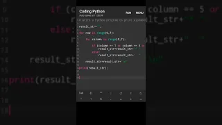 Write a Python program to print alphabet pattern M