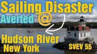 Sailing disaster averted on the Hudson River New York SVEV 55 Sailing EV