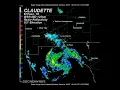 2003 Claudette - El Paso TX WSR-88D Radar Animation