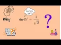 Why sin 45 1 2 Trigonometry