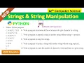 12th Computer Science Chapter 8 Strings and string manipulation Book back Answers Programs Part