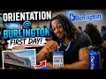 Orientation Day Burlington first day