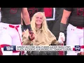 Cheerleader paralyzed in ATV accident is honored at football game