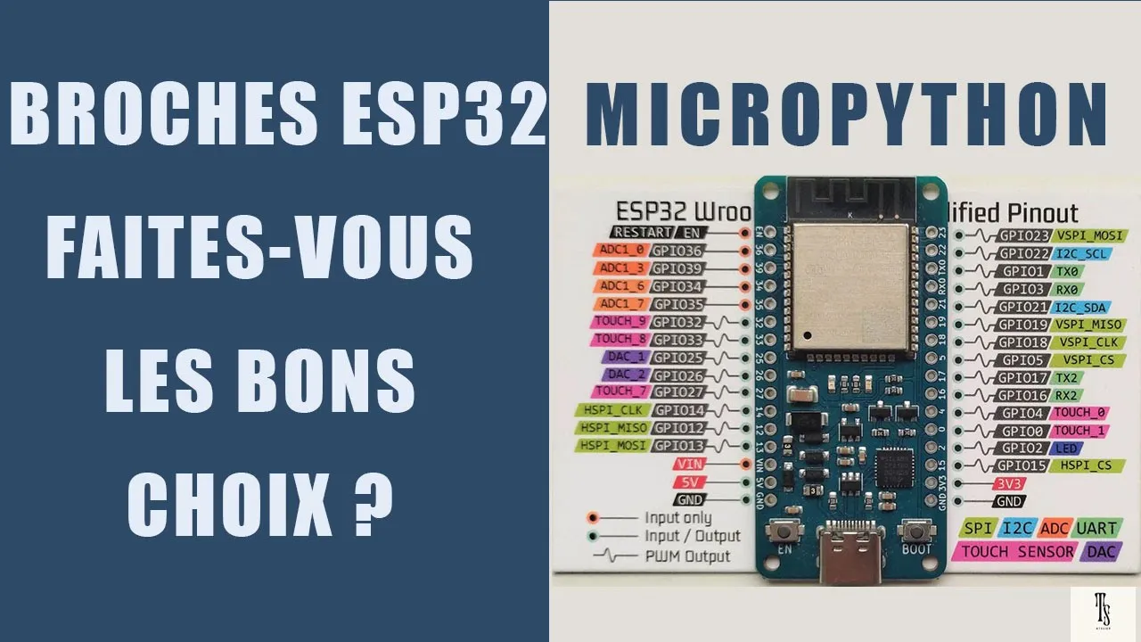 Broches ESP32 : Faites-vous les bons choix ? Tout savoir sur les GPIO de l'ESP32