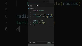 draw circle with python turtle