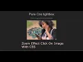 Zoom Effect On Image Click With Pure CSS