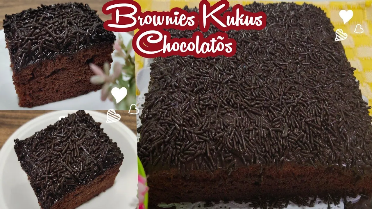 FUDGY BROWNIES | BROWNIES  Tanpa Mixer | Tips Brownies Fudgy | Brownies 2 telur. 