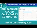 SharePoint Online Color Coded Calendar Modern List