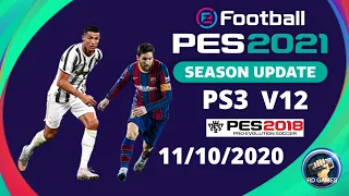 pes 2021 option file pes 2018 ps3 v12 outubro vers o blus 100 atualizado com novos uniformes 20 21