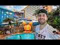 Checking Into the Disneyland Hotel Room Tour Food Pools HALLOWEEN At Disneyland
