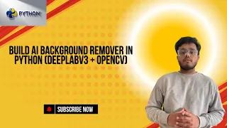 AI Background Remover using DeepLabV3 Python OpenCV