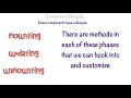 Component Lifecycle Methods The Mounting Phase - React Tutorial