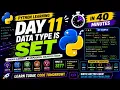 Beginner python language day 30 series day 11 Data structure in Set