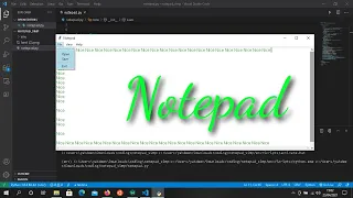 Make a text editor with python