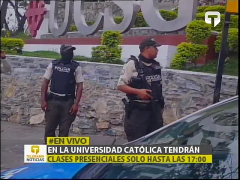 En la universidad Católica tendrán clases presenciales solo hasta las 17h00
