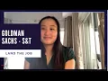 Goldman Sachs Sales Trading Interview Questions