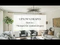 How to Measure for Custom Drapes and Curtains
