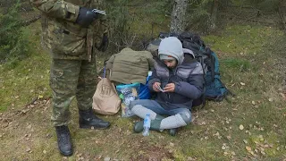 مهاجر لبناني مرهق نادم على محاولته عبور الحدود بين بيلاروس والاتحاد الأوروبي       دندنها