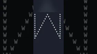 Java Program Print Alphabet W using for loop