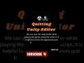 How to quit application in Editor