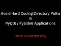 How to not hard code directory paths in Python
