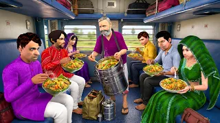 Railway Mein 10/- Rs Veg Biryani Tasty Train Food Veg Biryani Comedy Hindi Kahaniya Moral Stories