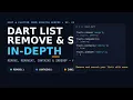 Dart Tutorial for Absolute Beginners 2026 Dart List Remove Search In-Depth Ep 21