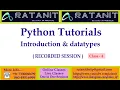 python tutorials python introduction by Mr Ratan CLASS-4