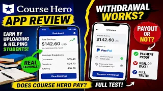 Course Hero App Review Real Wit rawal Test and Earnings System Explained