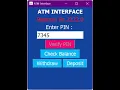 ATM Interface Java project AWT Swing