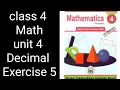 Class 4 Math Unit 4 Exercise 5 Decimals KPK Textbook Board