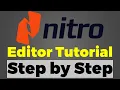 Nitro Pro Editing Text Nitro Editor tutorial in Hindi How to Edit PDF in Nitro