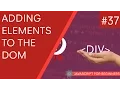 JavaScript Tutorial For Beginners - Adding Elements to the DOM