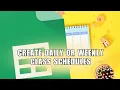 ULTIMATE HOW-TO Make a Daily or Weekly CLASS SCHEDULE in Google Sheets Full Tutorial