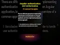 angular authentication and authorization