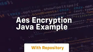 aes encryption java example