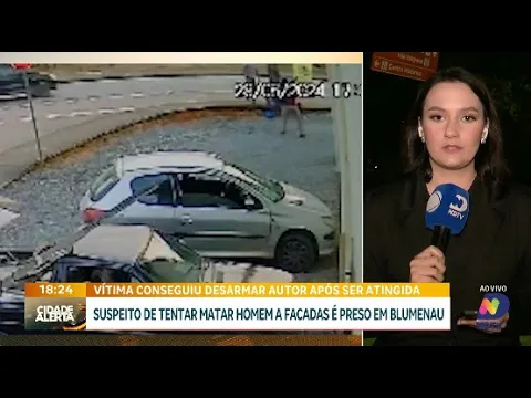 Suspeito de tentativa de homicídio é preso em Blumenau