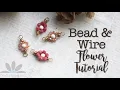 Bead Wire Flower Tutorial DIY Beaded Flowers Beaded Daisy Connectors