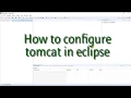 How to Configure tomcat in eclipse