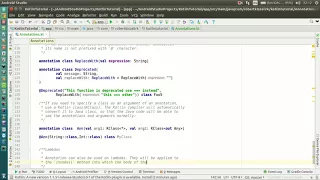 Android Kotlin Tutorial - Annotations