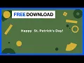 Free Happy St Patrick s Day Event Promo Template Editable