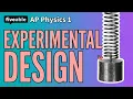 AP Physics 1 CRAM - Experimental Design FRQ Strategies