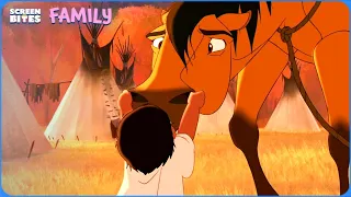 Spirit Bond With Native Americans Spirit Stallion of the Cimarron 2002 Screen Bites Family